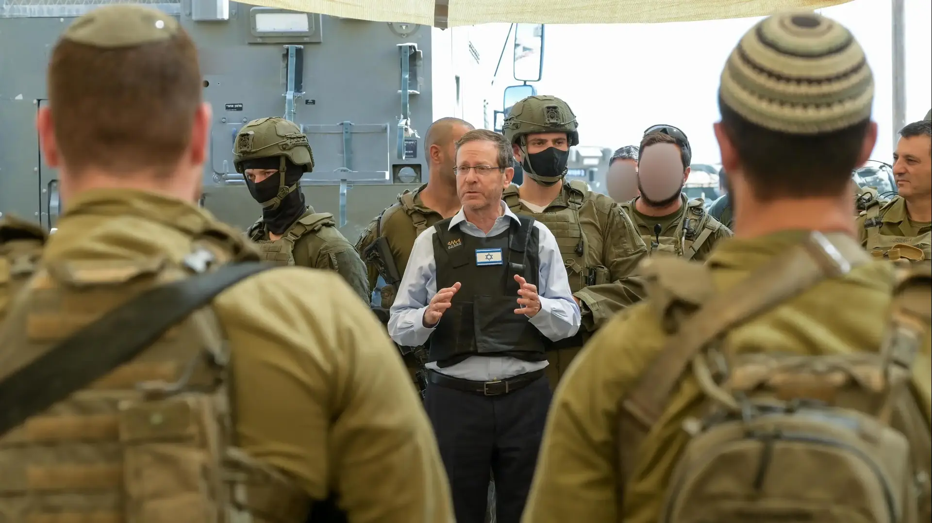 נשיא המדינה, יצחק הרצוג ביקר ברצועת עזה, 23 ביולי 2025 נשיא המדינה, יצחק הרצוג ביקר ברצועת עזה, 23 ביולי 2025