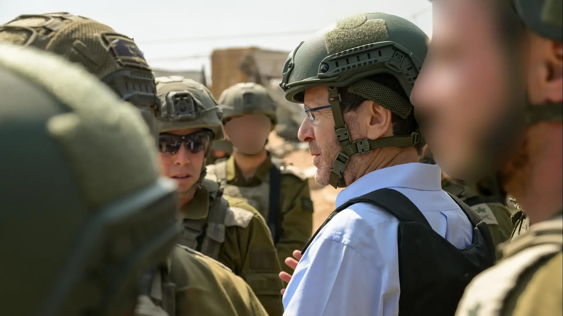 נשיא המדינה, יצחק הרצוג ביקר ברצועת עזה, 23 ביולי 2025 נשיא המדינה, יצחק הרצוג ביקר ברצועת עזה, 23 ביולי 2025