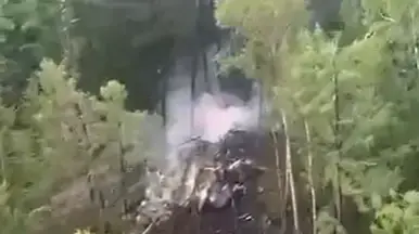 שרידי מטוס נוסעים רוסי שהתרסק במזרח המדינה