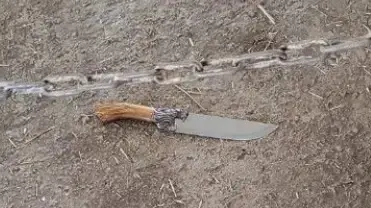 הסכין של המחבל. סוכל ניסיון פיגוע בחוות יהודה. 25.7.2025