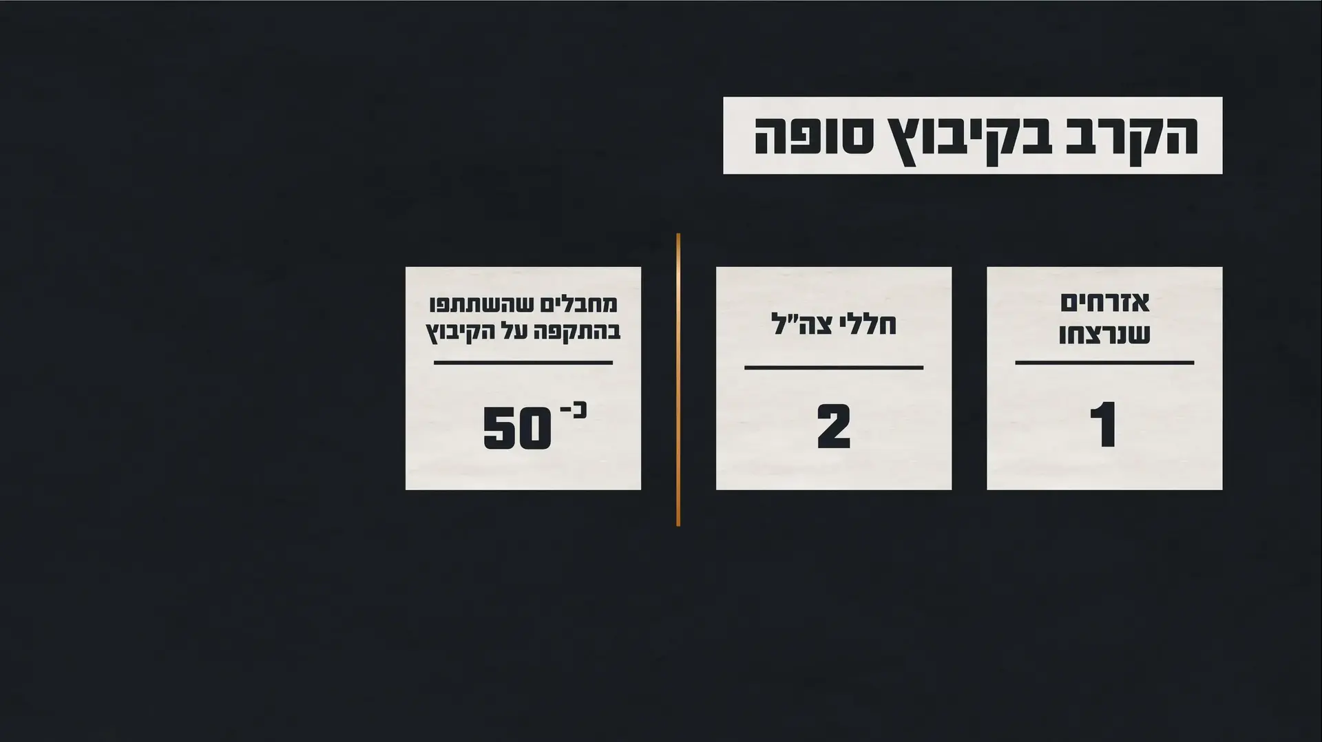 גרפיקה המציגה את נתוני הקרב בקיבוץ סופה גרפיקה המציגה את נתוני הקרב בקיבוץ סופה