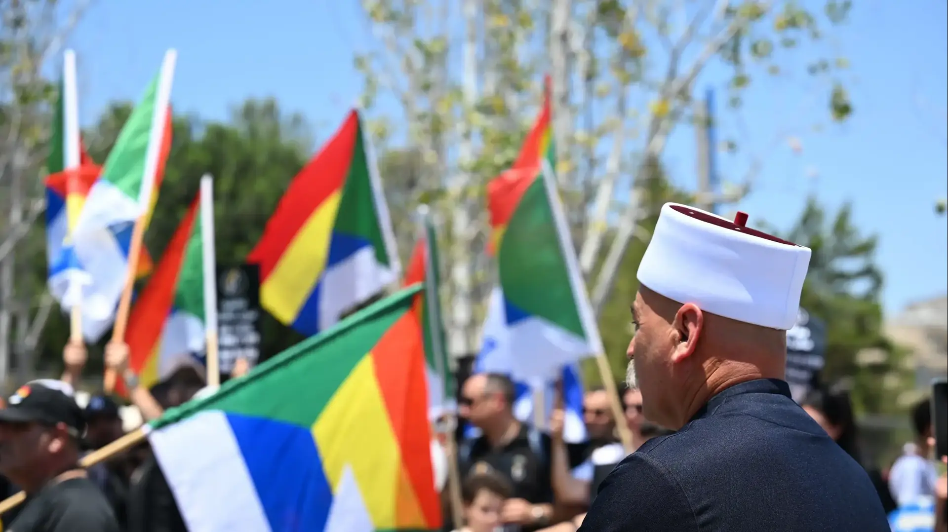 הפגנת דרוזים מול שגרירות ארצות הברית. 28 ביולי 2025