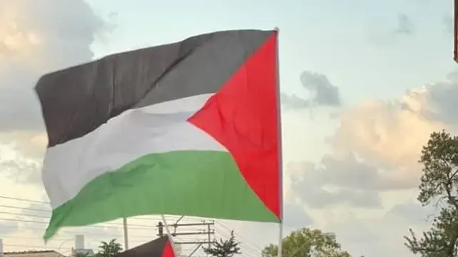 הפגנה של ארבע נשים סמוך למרכז בית הגפן בחיפה, 31 ביולי 2025