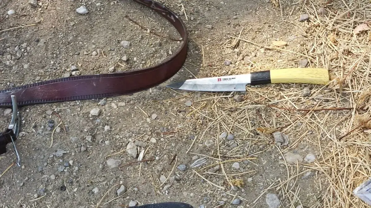 הסכין שנמצאה ברשות המחבל הסכין שנמצאה ברשות המחבל