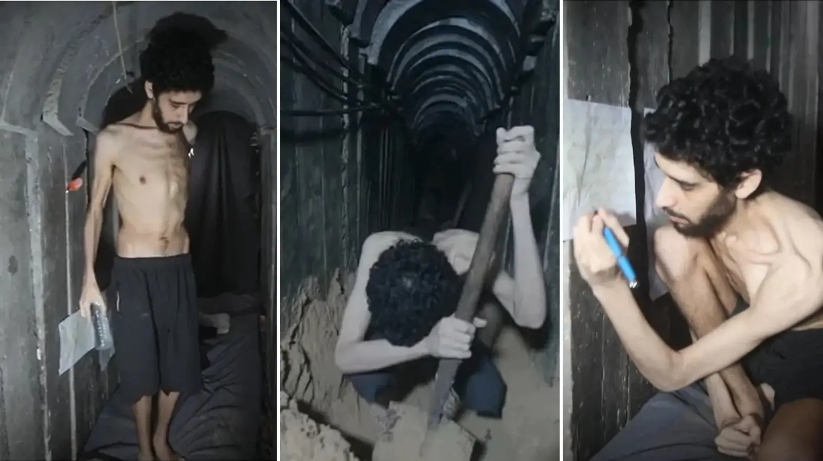 אביתר דוד בסרטון שפרסם חמאס מהשבי אביתר דוד בסרטון שפרסם חמאס מהשבי