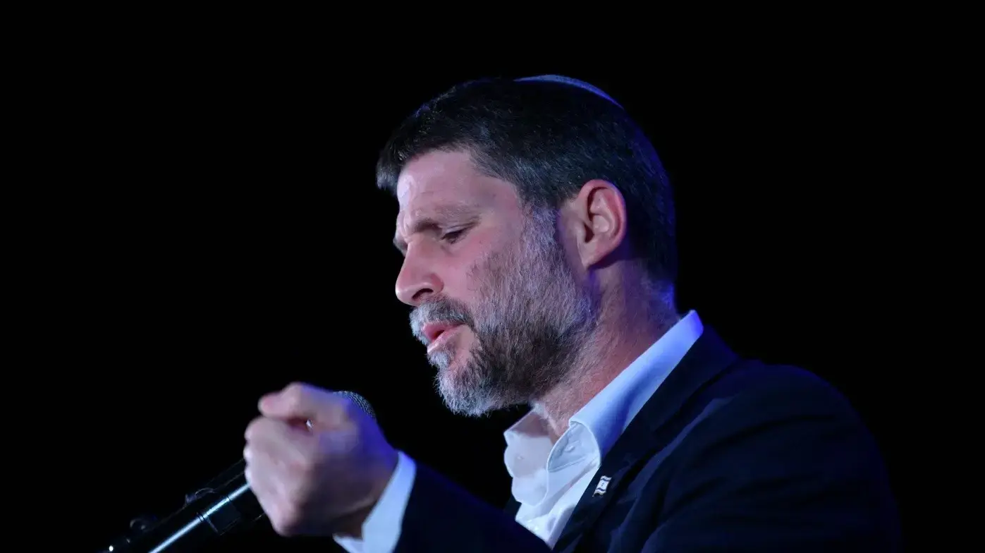 בצלאל סמוטריץ'-ועידת הימין הישראלי "כנס החזון השני של המחנה הלאומי", אקספו תל אביב. 31 ביולי 2025