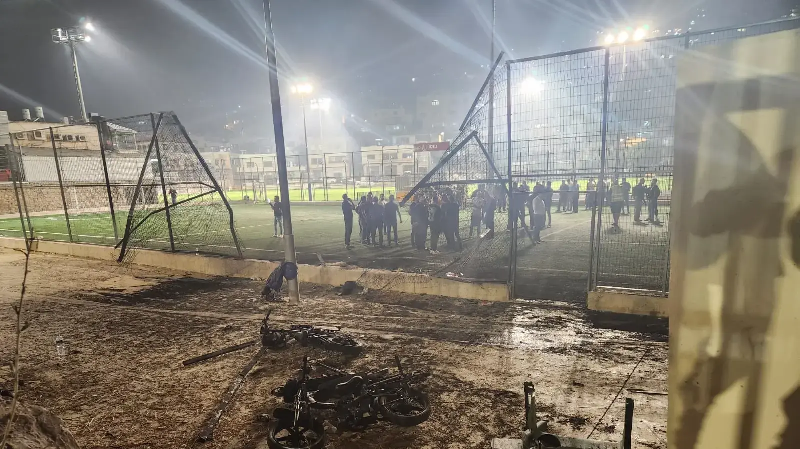 זירת האסון במג'דל שמס, 27 ביולי 2024 זירת האסון במג'דל שמס, 27 ביולי 2024