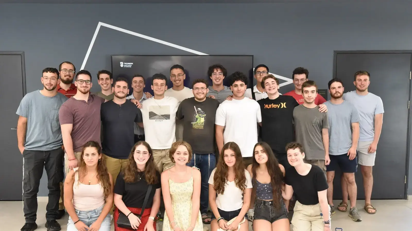 הסטודנטים הבין-לאומיים מהתוכנית החדשה בטכניון.