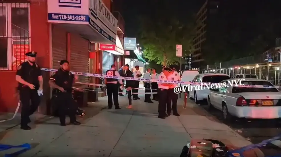 זירת אירוע ירי המוני שכונת קראון הייטס בניו יורק