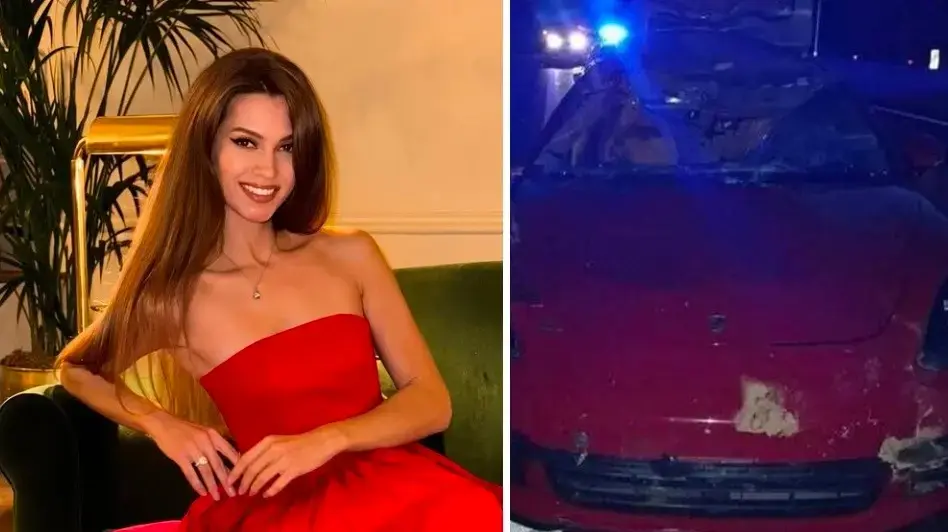 קְסֵנִיָה אלכסנדרובה והרכב בו הייתה בזמן התאונה