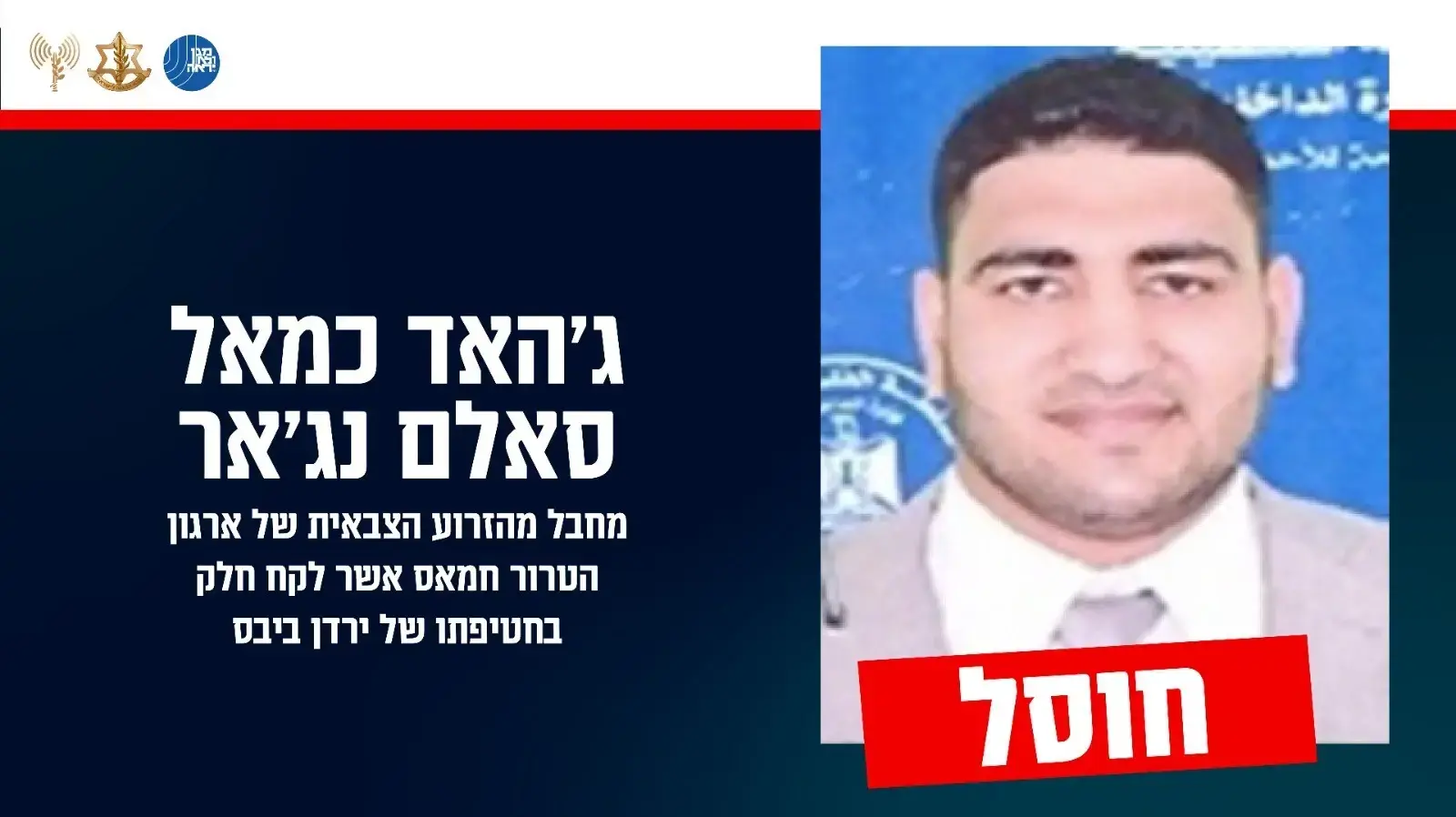 המחבל שחוסל הלקח חלק בחטיפתו של ירדן ביבס המחבל שחוסל הלקח חלק בחטיפתו של ירדן ביבס