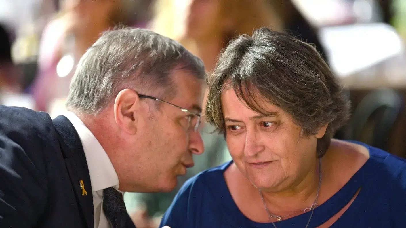 שר החינוך יואב קיש עם יפה בן דויד יו"ר הסתדרות המורים, כנס היערכות של מנהלי החינוך ברשוית המקומיות לשנת הלימודים תשפ"ו, נתניה, 19 באוגוסט 2025 שר החינוך יואב קיש עם יפה בן דויד יו"ר הסתדרות המורים, כנס היערכות של מנהלי החינוך ברשוית המקומיות לשנת הלימודים תשפ"ו, נתניה, 19 באוגוסט 2025
