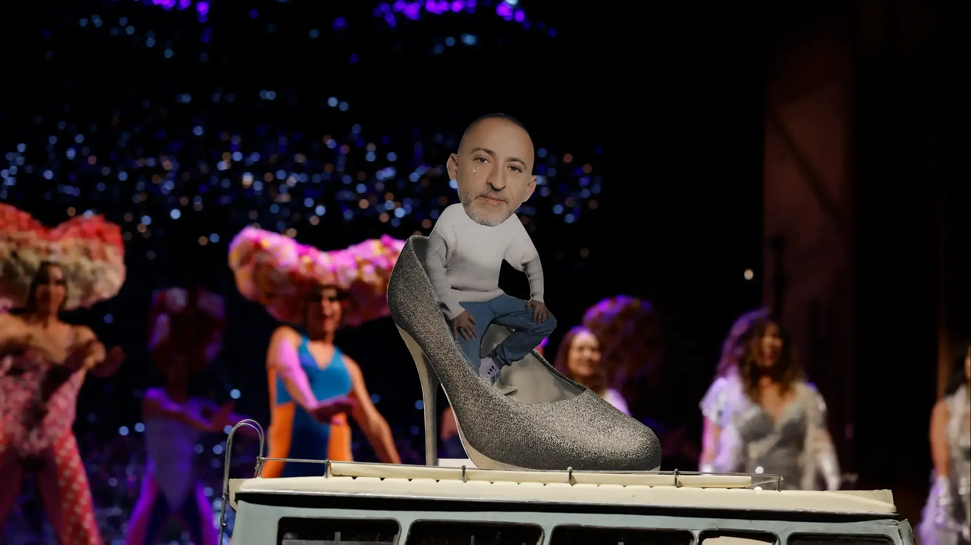 מתוך אירוע הפרידה מהבמאי והמנהל האמנותי של הבימה, משה קפטן, עם סיום תפקידו בתיאטרון, 24 באוגוסט 2025