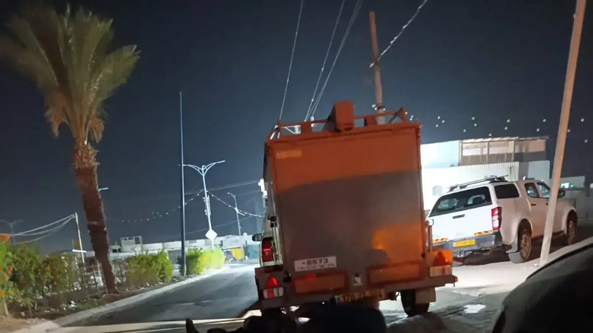 ירי בערערה לעבר עובדי חברת חשמל