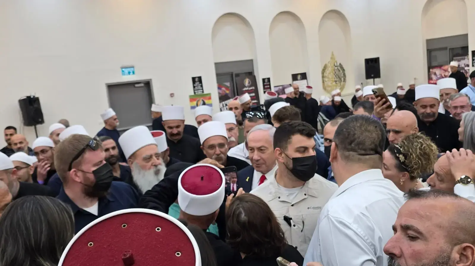 ראש הממשלה בנימין נתניהו בפגישה עם השיח' מואפק טריף ראש הממשלה בנימין נתניהו בפגישה עם השיח' מואפק טריף