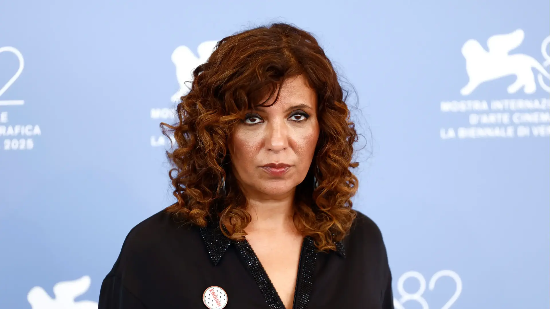 כאותר בן הנייה, במאית "קולה של הינד רג'ב", פסטיבל ונציה, 3 בספטמבר 2025
כאותר בן הנייה, במאית "קולה של הינד רג'ב", פסטיבל ונציה, 3 בספטמבר 2025
