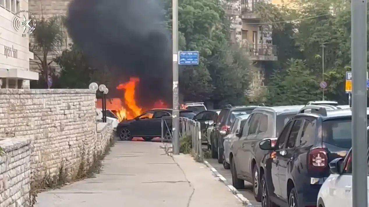 שריפת רכב של מילואימניק שריפת רכב של מילואימניק