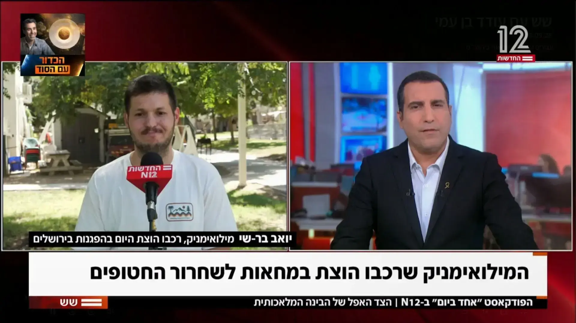 מילואימניק שרכבו הוצת מתראיין ל"שש עם" ירון אברהם מילואימניק שרכבו הוצת מתראיין ל"שש עם" ירון אברהם