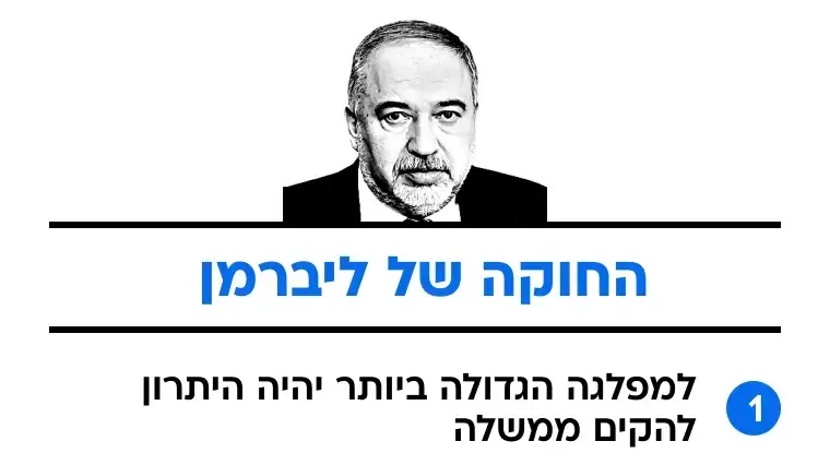 החוקה של ליברמן. 04.09.2025 החוקה של ליברמן. 04.09.2025