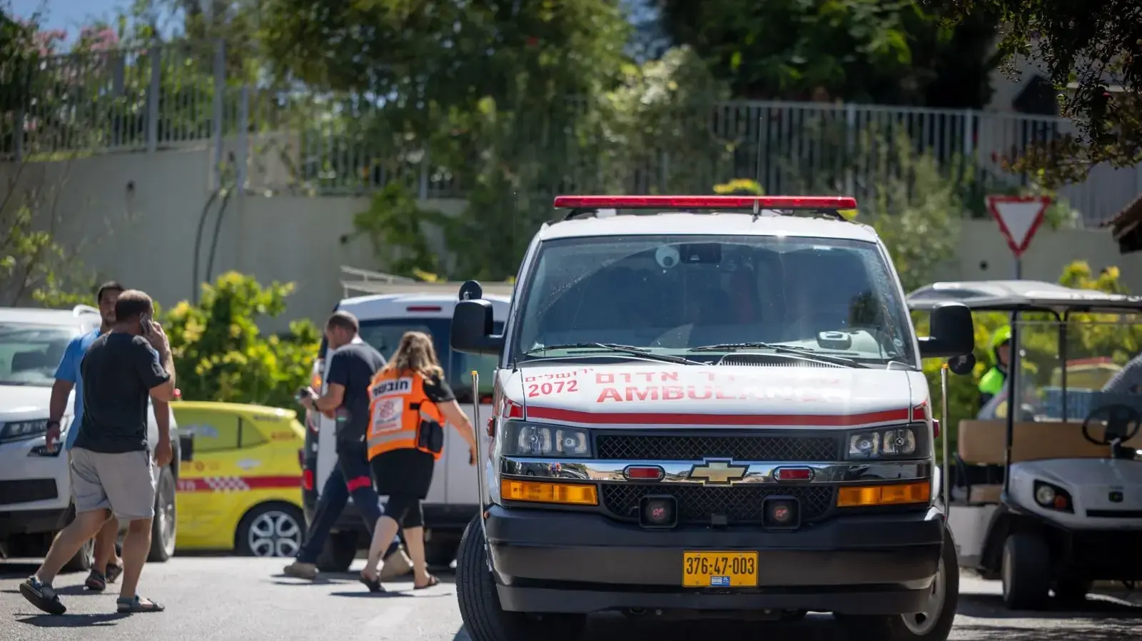 זירת אירוע דקירה, מלון בקיבוץ צובה, 12 בספטמבר 2025