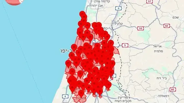 הופעלו התרעות במספר מרחבים בשטח המדינה בעקבות שיגור מתימן. 13 בספטמבר 2025