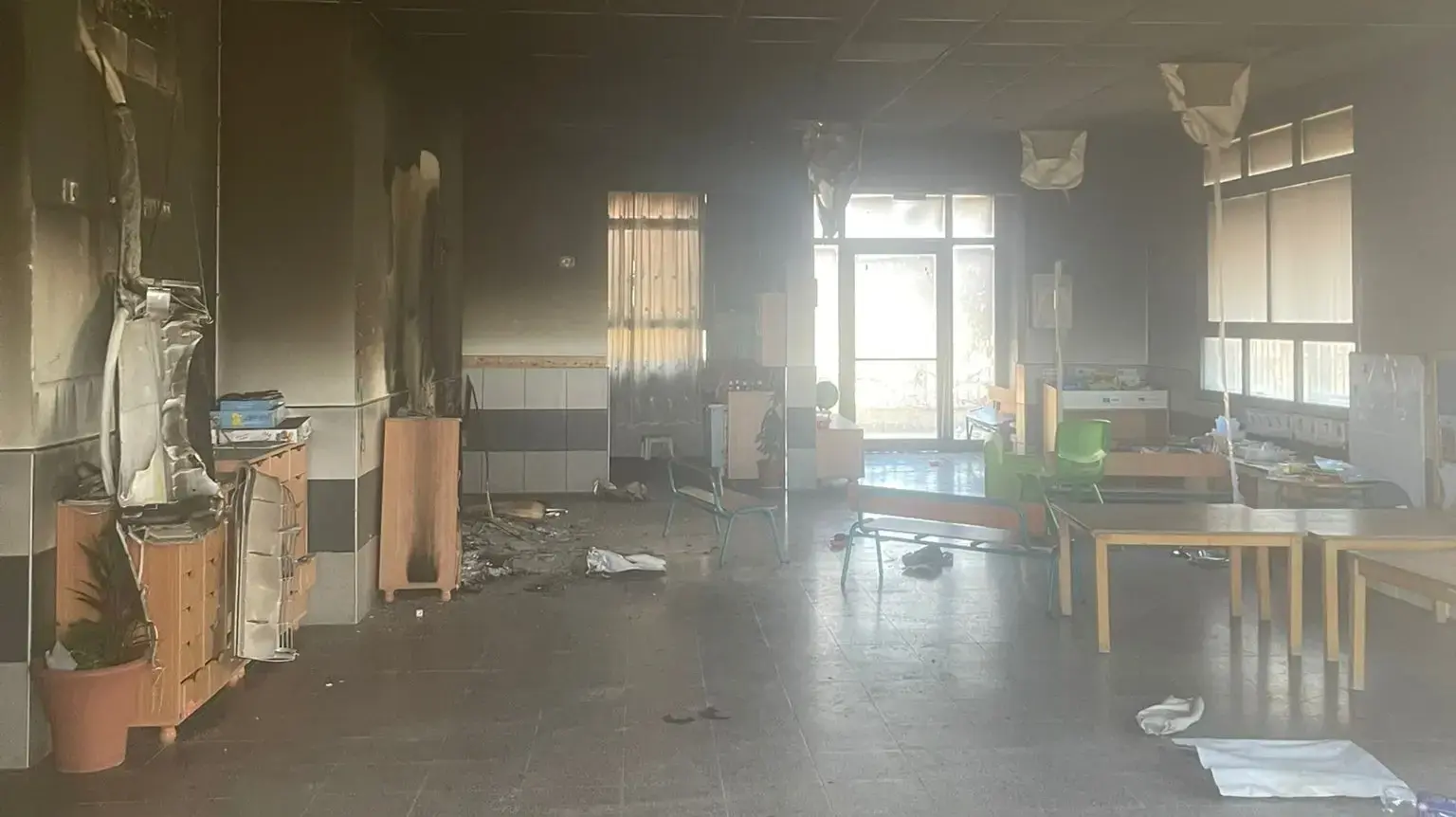שריפה בגן ילדים בפזורה הבדואית