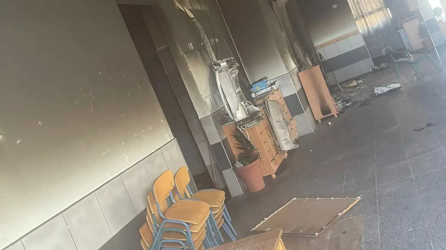 שריפה בגן ילדים בפזורה הבדואית שריפה בגן ילדים בפזורה הבדואית