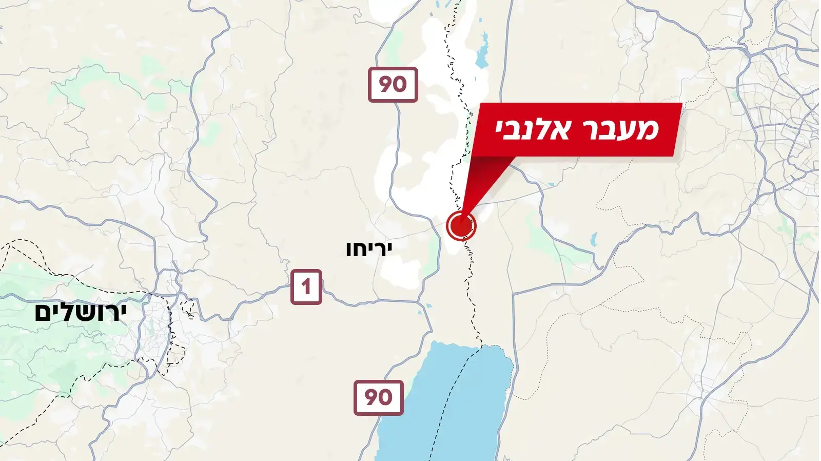 מפת מעבר אלנבי מפת מעבר אלנבי
