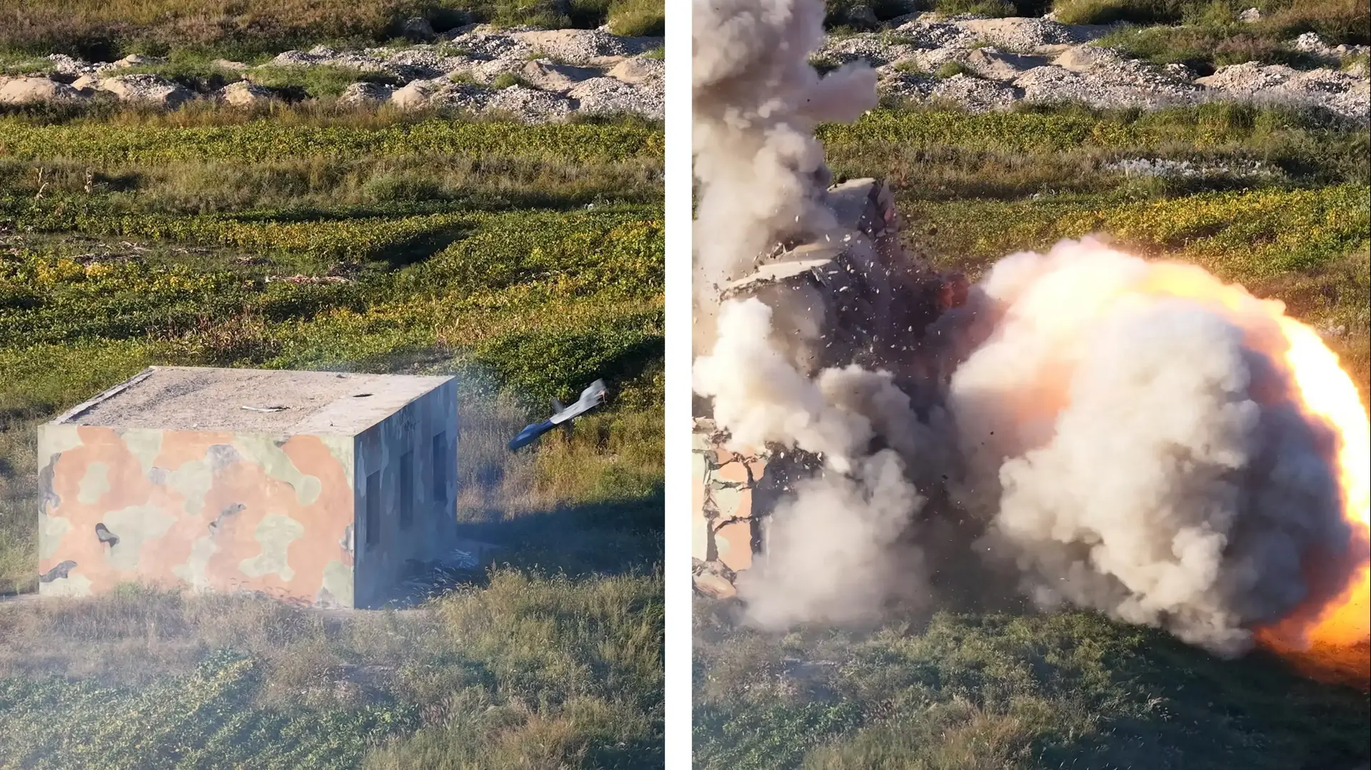 מנהיג קוריאה הצפונית קים ג'ונג און מפקח על ניסוי בכטב"ם תקיפה, 18 בספטמבר 2025