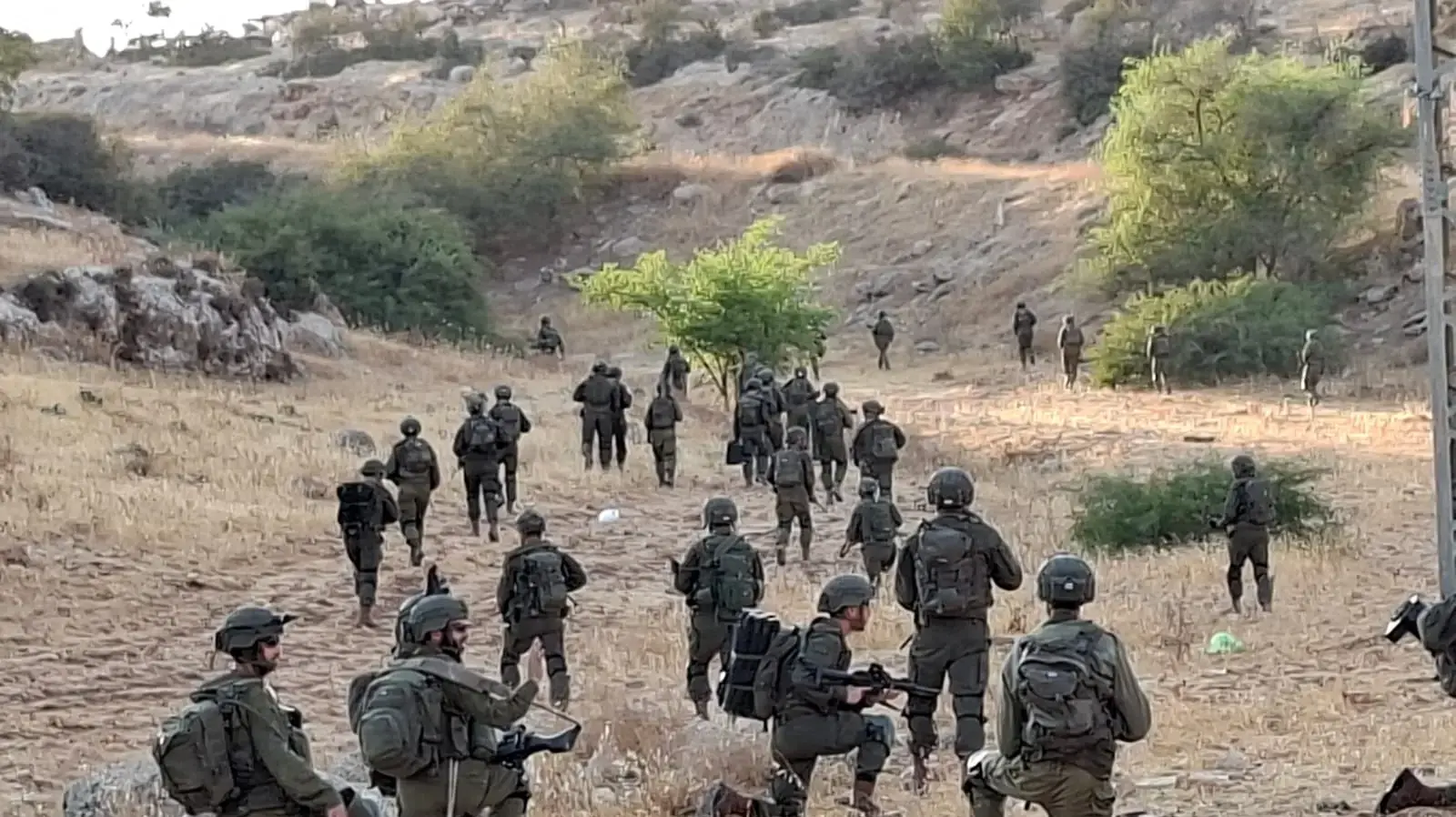 ביקור במחנה תבץ של חטיבת החשמונאים