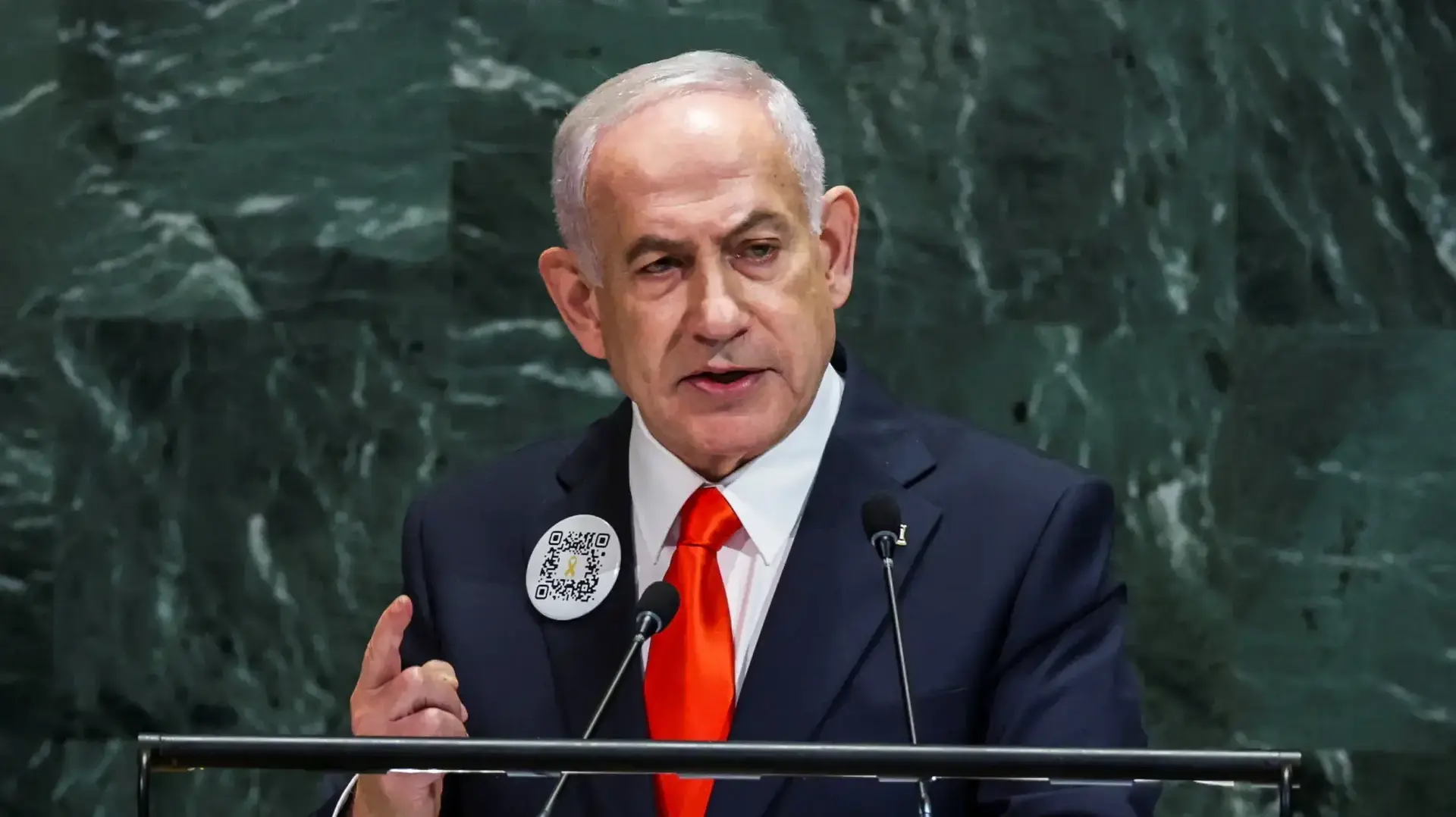רה"מ בנימין נתניהו נואם בעצרת הכללית ה-80 של האו"ם, 26 בספטמבר 2025 רה"מ בנימין נתניהו נואם בעצרת הכללית ה-80 של האו"ם, 26 בספטמבר 2025