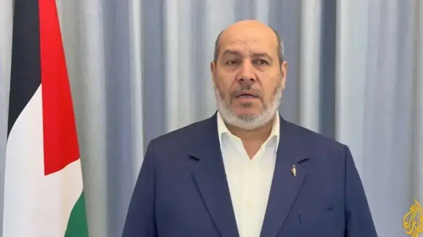 אירגון הטרור חמאס בהצהרה מיוחדת של האחראי בחמאס על רצועת עזה וראש משלחת חמאס למו"מ, ח'ליל אל-חיה. אירגון הטרור חמאס בהצהרה מיוחדת של האחראי בחמאס על רצועת עזה וראש משלחת חמאס למו"מ, ח'ליל אל-חיה.