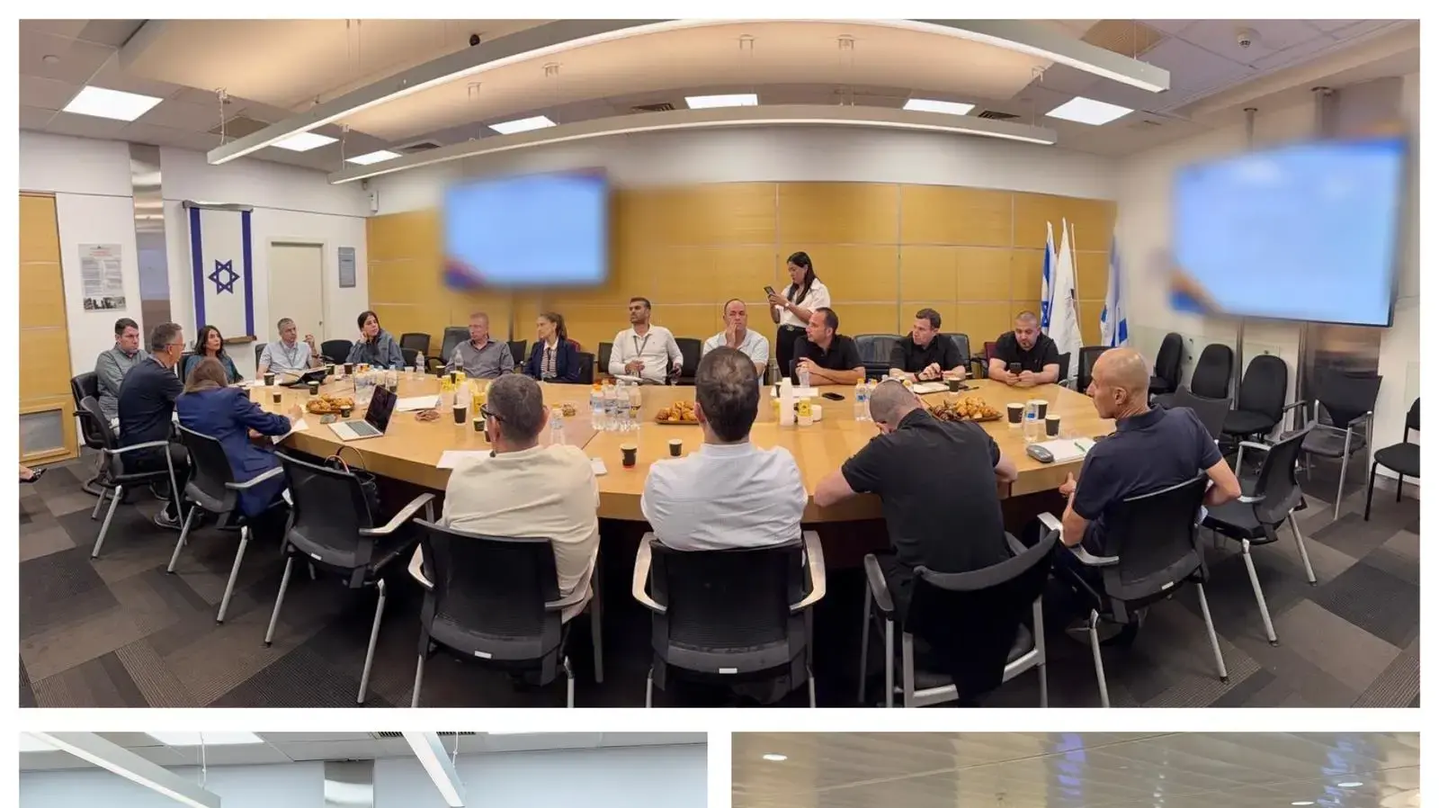 מקיימת שרת התחבורה מירי רגב הערכת מצב בנתב״ג לקראת הגעתו של נשיא ארצות הברית דונלד טראמפ. מקיימת שרת התחבורה מירי רגב הערכת מצב בנתב״ג לקראת הגעתו של נשיא ארצות הברית דונלד טראמפ.
