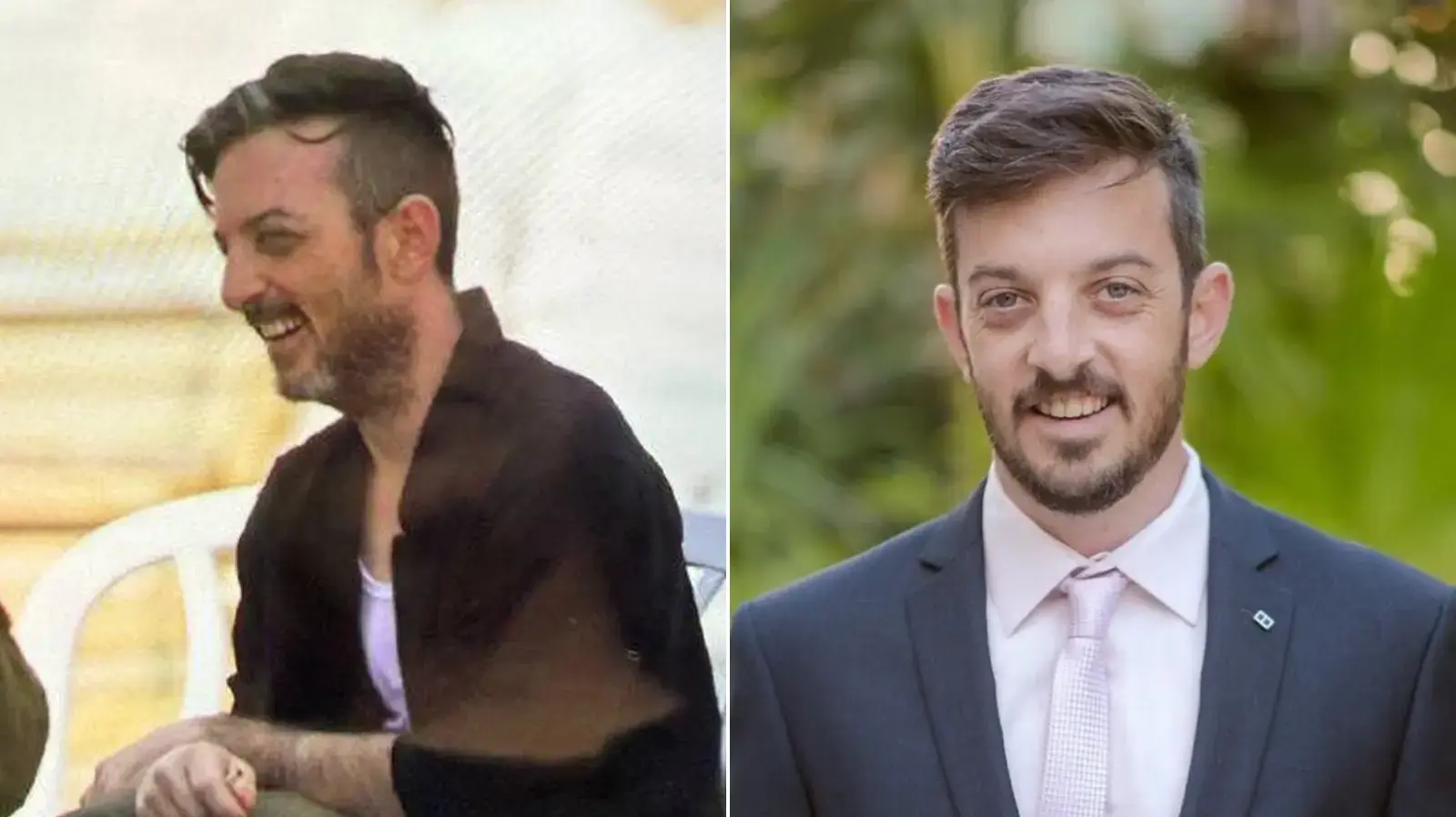 דוד קוניו לפני ואחרי שנתיים בשבי חמאס דוד קוניו לפני ואחרי שנתיים בשבי חמאס