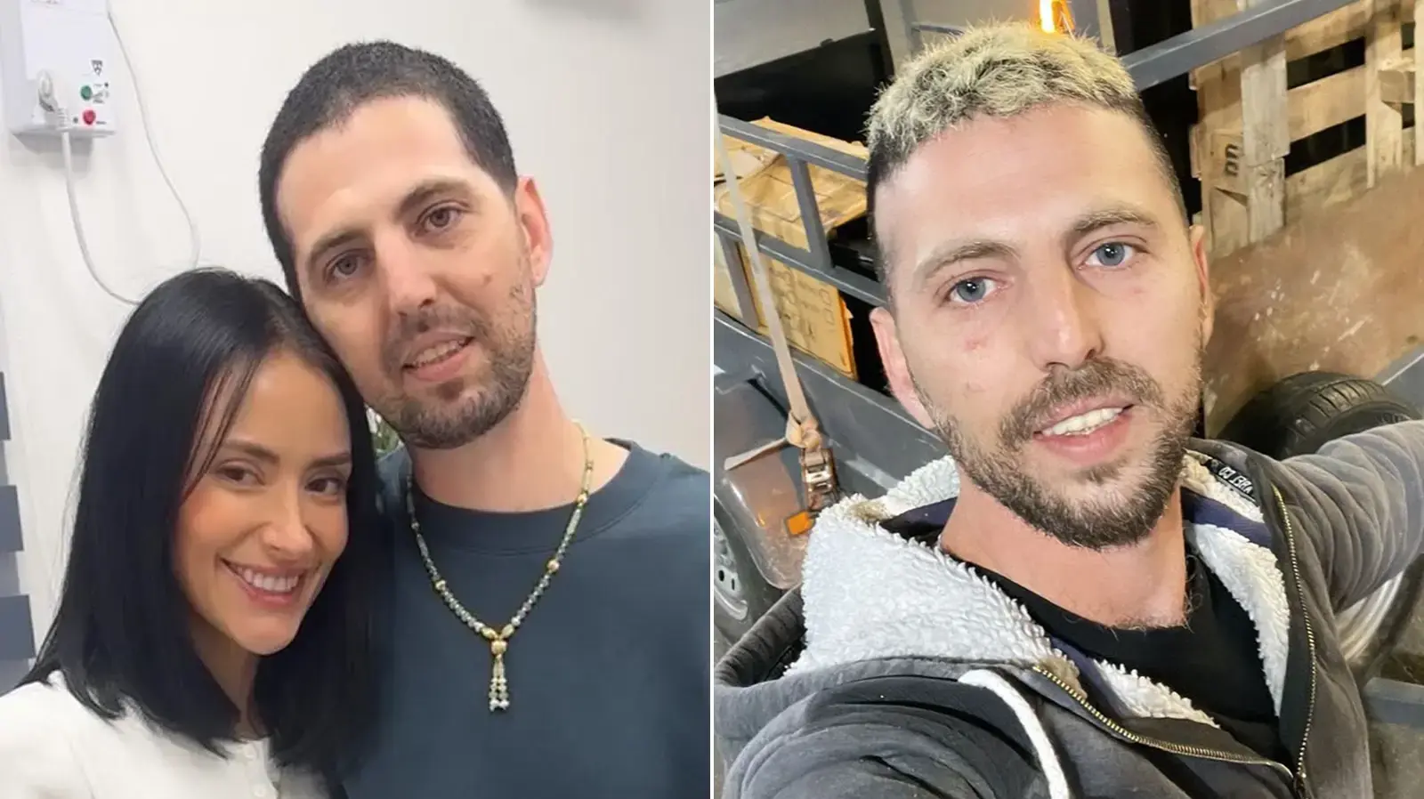 אלקנה בוחבוט לפני ואחרי שנתיים בשבי חמאס אלקנה בוחבוט לפני ואחרי שנתיים בשבי חמאס