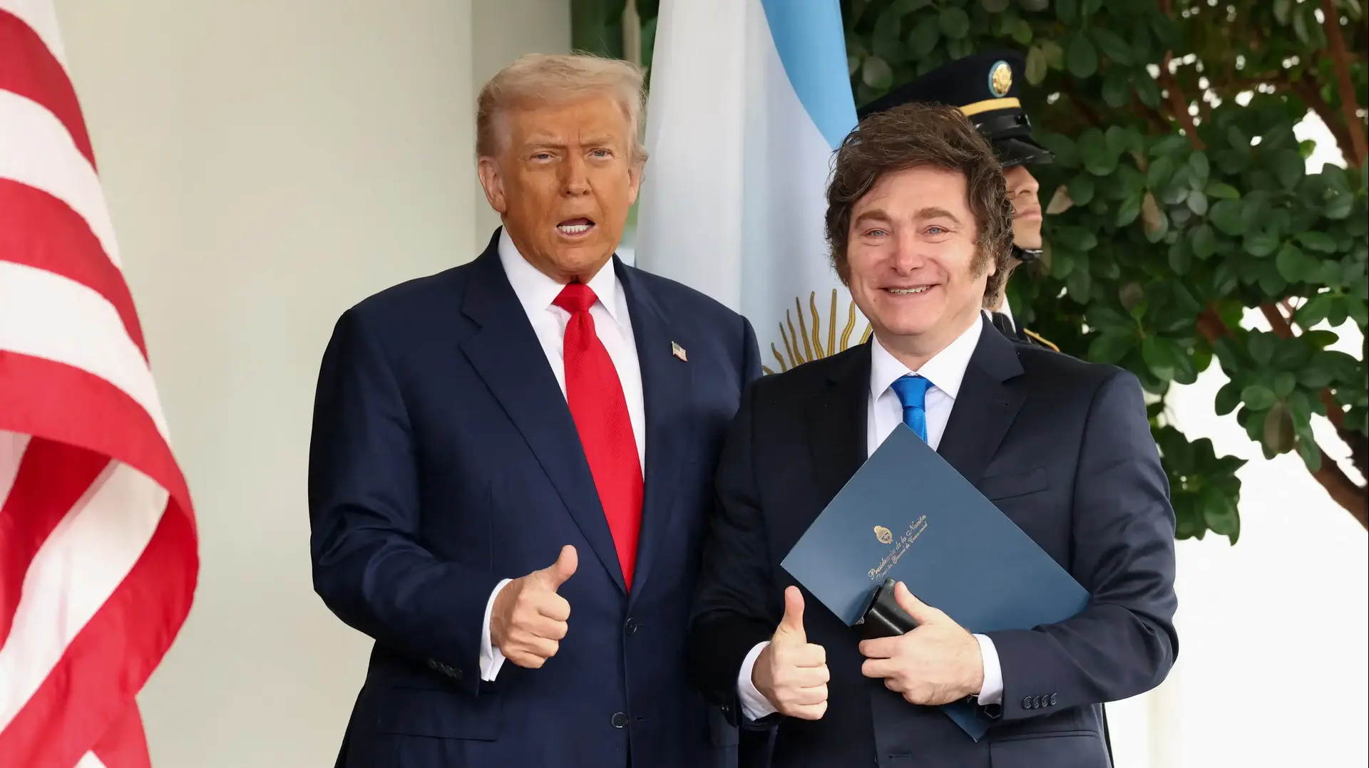 דונלד טראמפ ונשיא ארגנטינה חאבייר דונלד טראמפ ונשיא ארגנטינה חאבייר