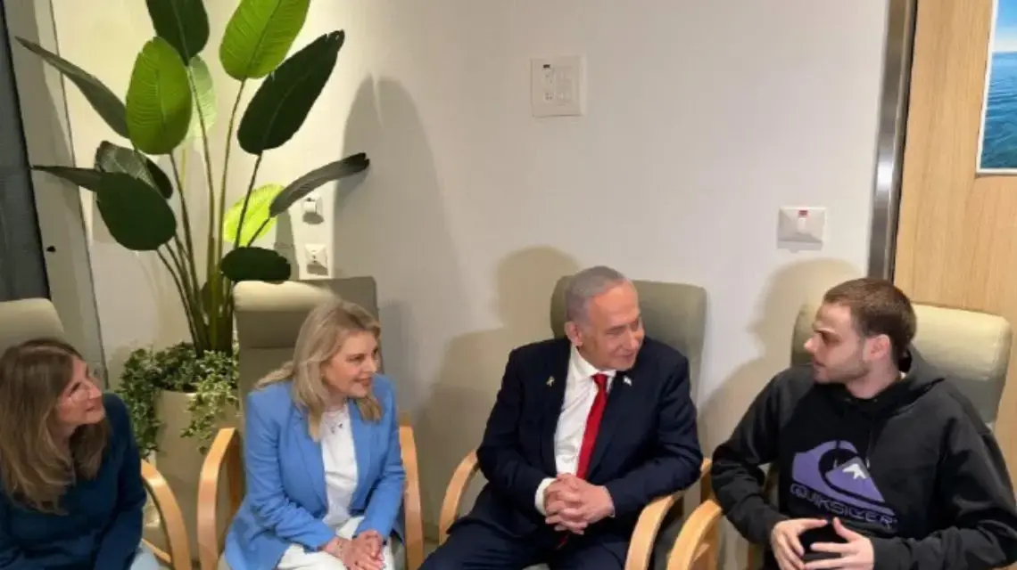 אלון אהל בפגישה עם ראש הממשלה נתניהו