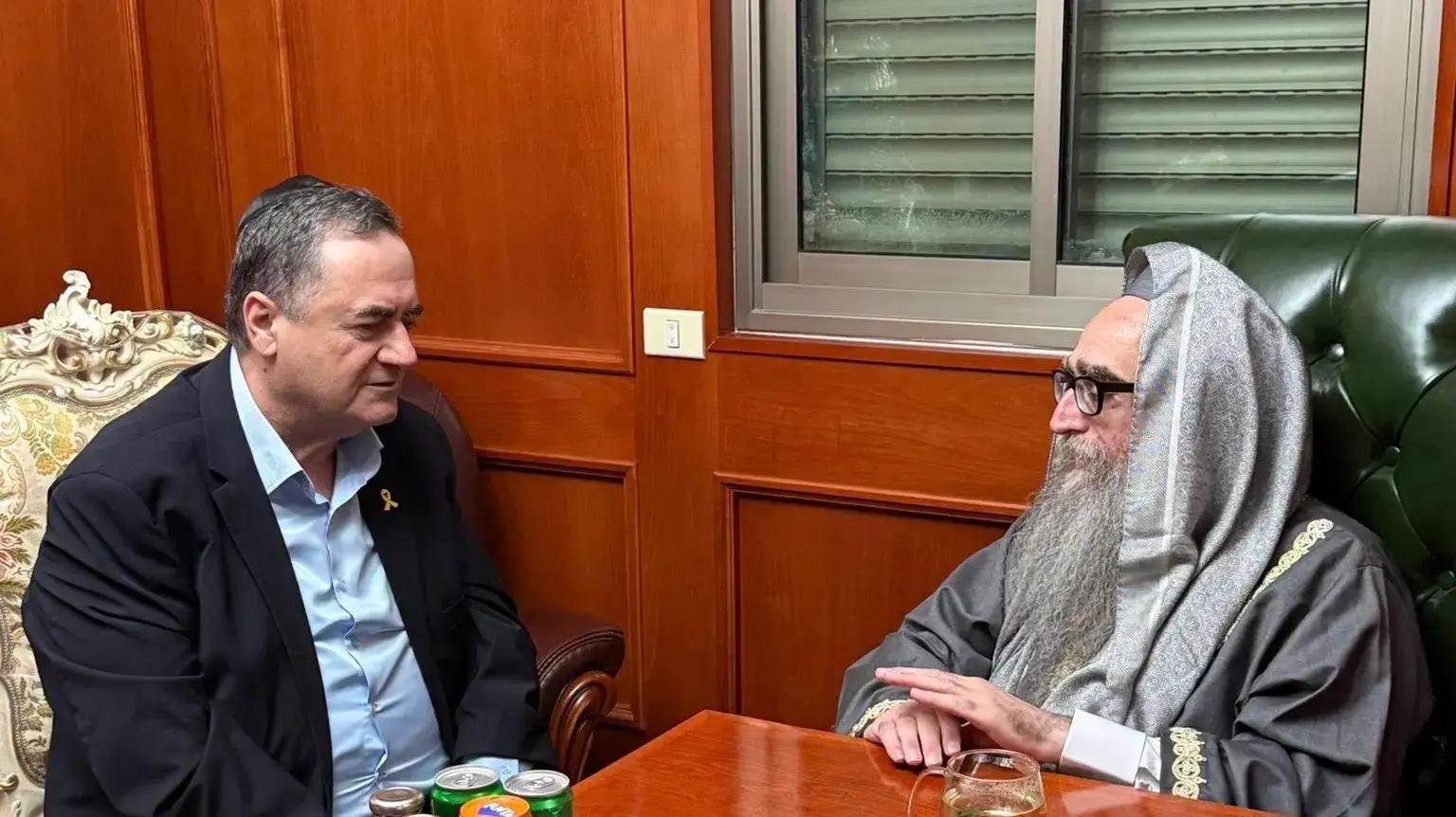 הרב פינטו עם ישראל כץ