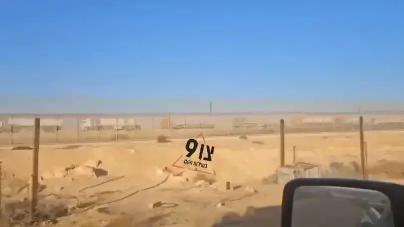 משאיות סיוע נכנסות לרצועת עזה