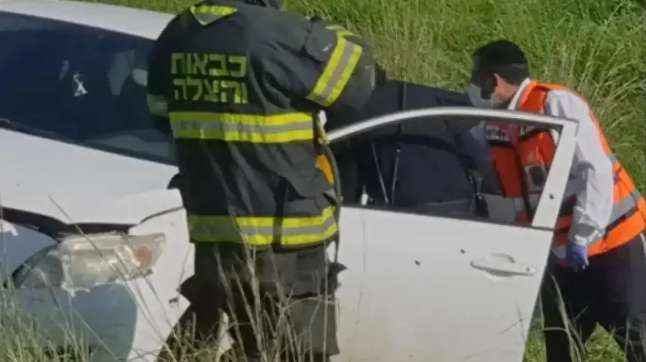 זירת הרצח של נער בן 15 בכביש 6 ב-2021