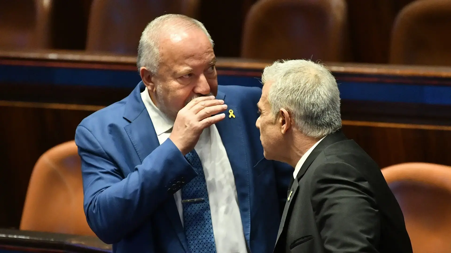 יאיר לפיד, אביגדור ליברמן, פתיחת מושב הכנסת, 20 באוקטובר 2025 יאיר לפיד, אביגדור ליברמן, פתיחת מושב הכנסת, 20 באוקטובר 2025