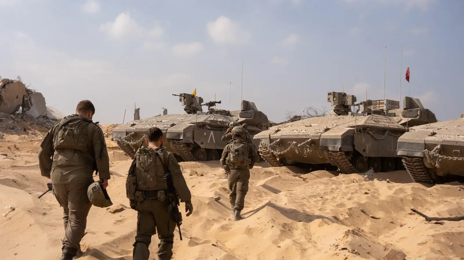 פעילות כוחות צוות הקרב של חטיבת הנח״ל במרחב הקו הצהוב