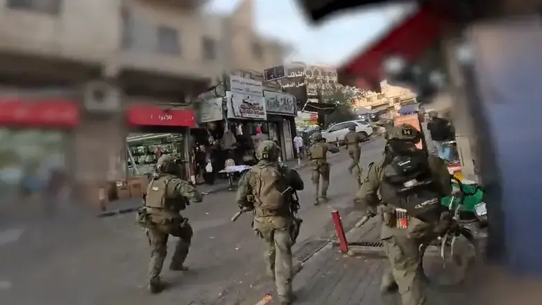 יחידת גדעון במהלך מעצר ברמאללה