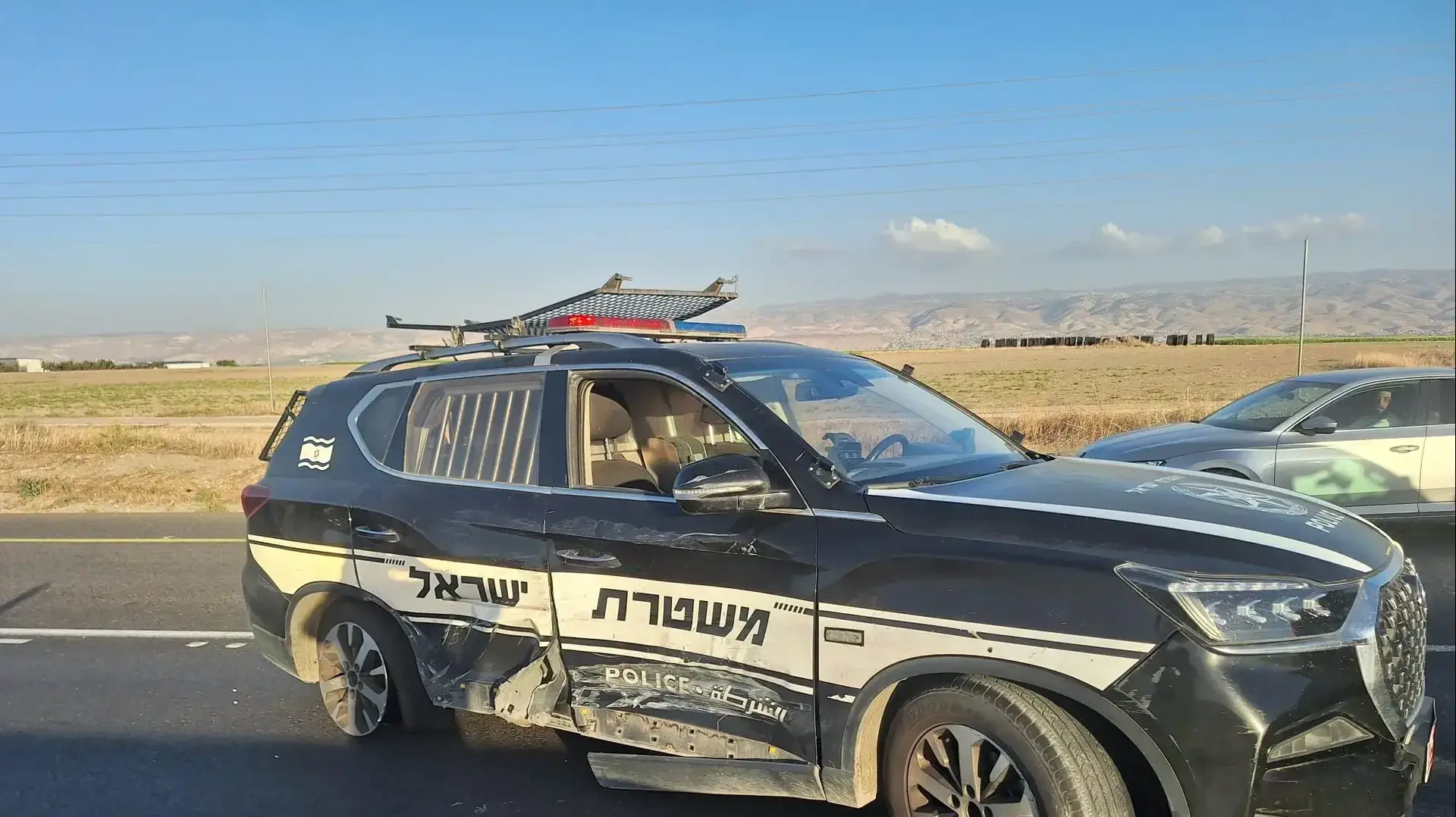 נהג משאית עם רישיון נהיגה פסול ניסה ברח ממשטרה, כביש 90, בית שאן, 25 באוקטובר 2025