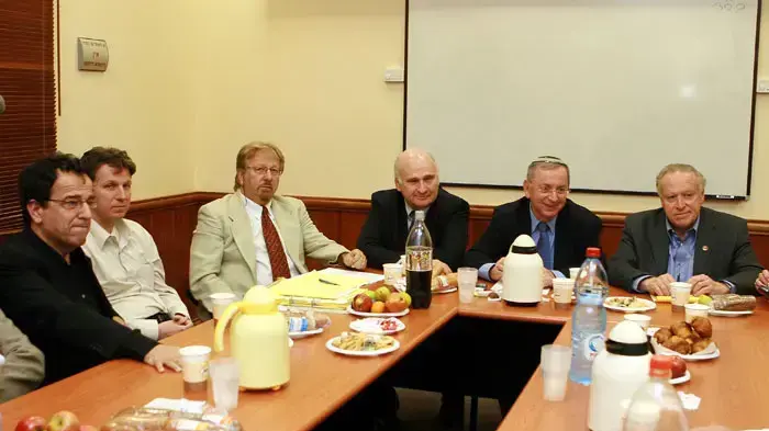 פגישת ראשי ועד האוניברסיטאות עם נציגי המרצים באוניברסיטת בר אילן