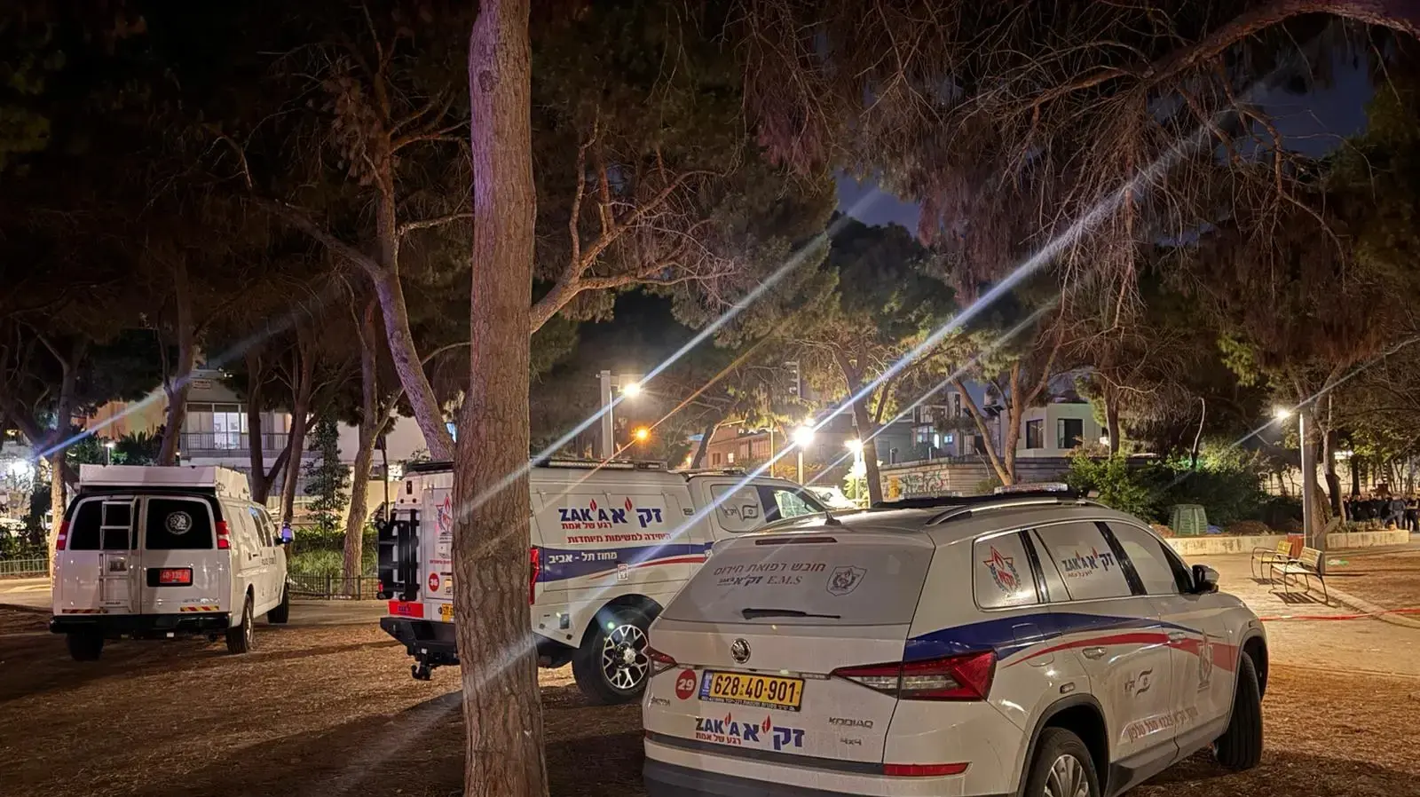 ניידות זק"א במקום מציאת הגופה
