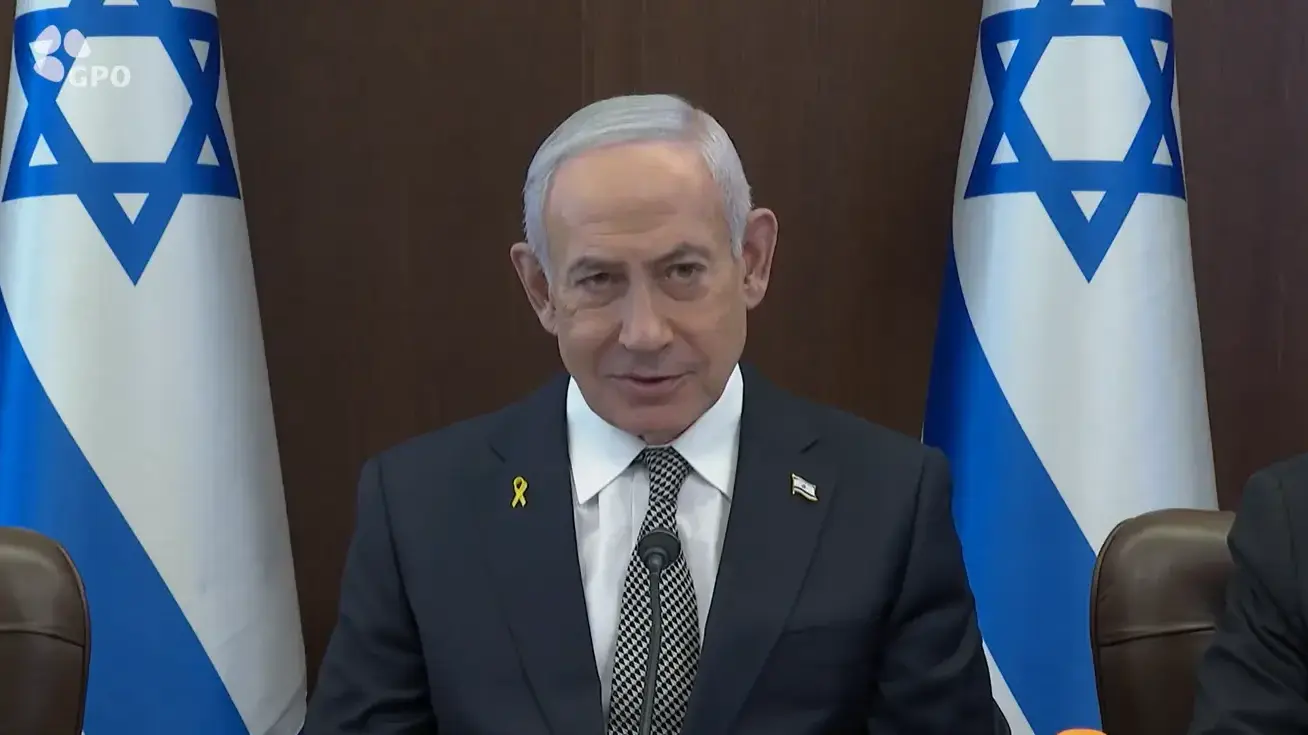 ראש הממשלה בנימין נתניהו בישיבת ממשלה, 16 בנובמבר 2025