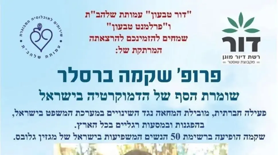בוטלה הרצאה של שקמה ברסלר אחרי שהמארגנים קיבלו איומים. בוטלה הרצאה של שקמה ברסלר אחרי שהמארגנים קיבלו איומים.