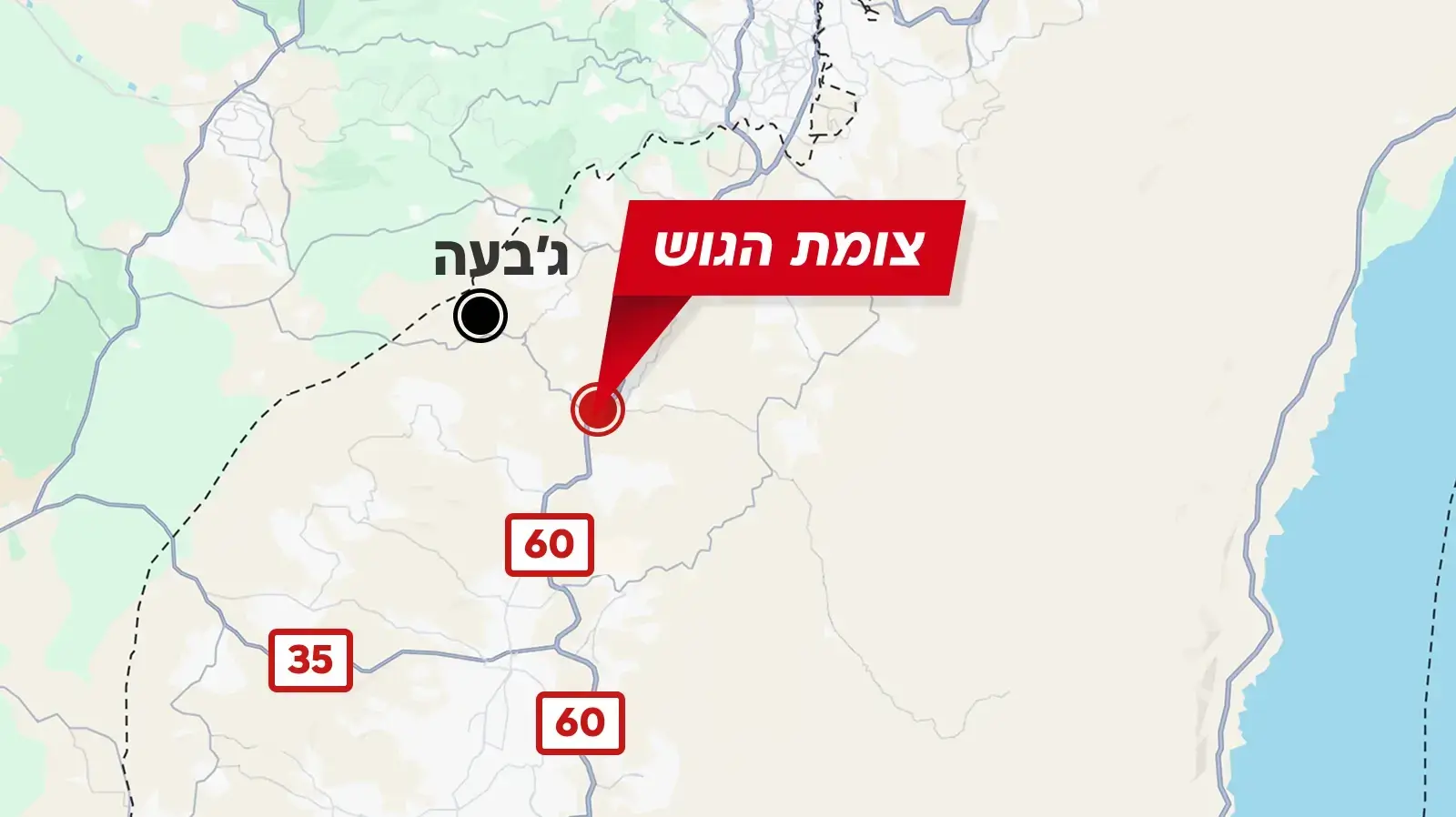 מפת איזור הפיגוע, צומת גוש עציון מפת איזור הפיגוע, צומת גוש עציון