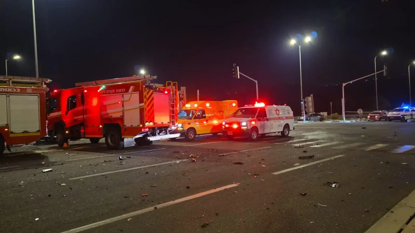 צומת חסידים: הרוג וחמישה נפגעים במצבי פציעה שונים בתאונת דרכים